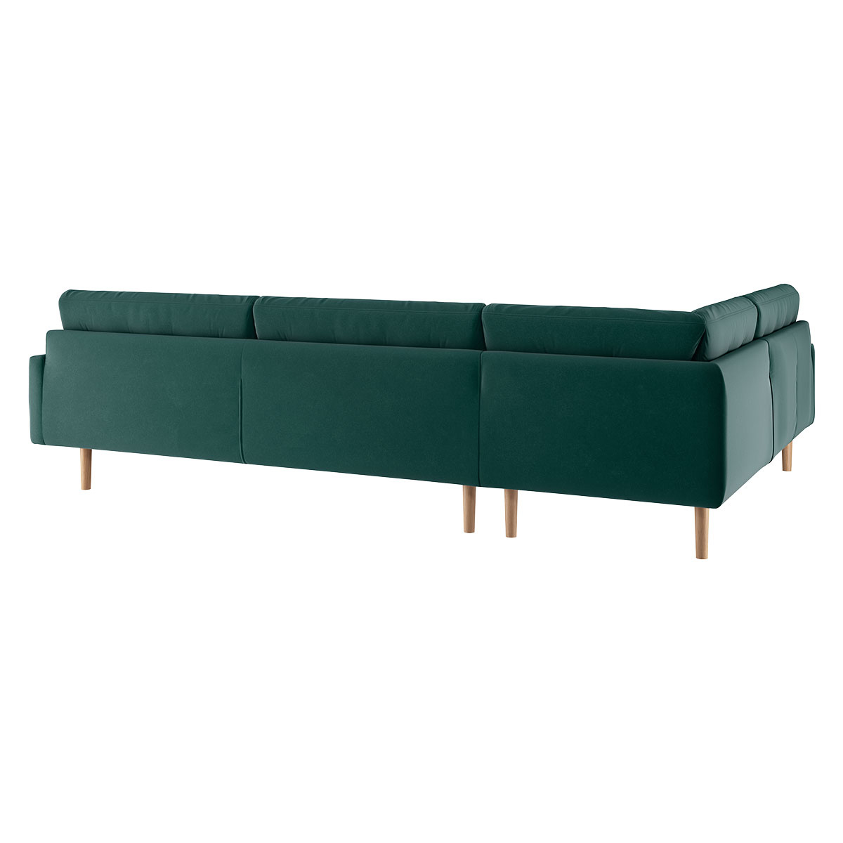 Fenner Emerald Green Velvet Right-Hand 4 Seater Corner Sofa, Green – image 4