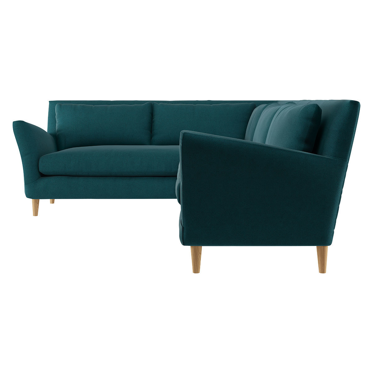 Keele Teal Green Wool Right -Arm Corner Sofa, Green – image 4