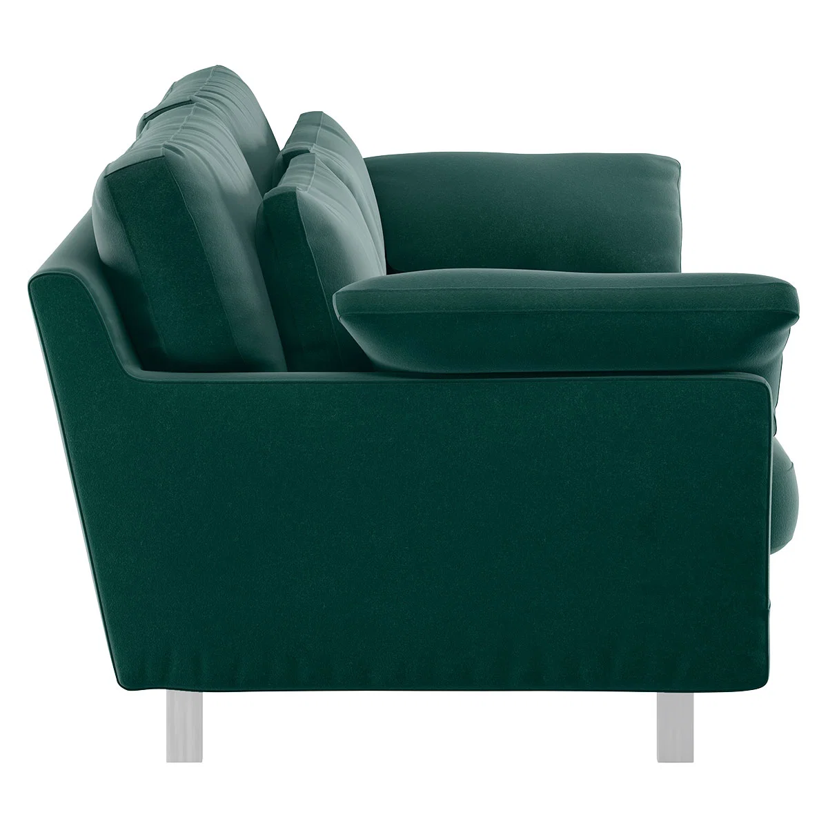 Cuscino Emerald Green Velvet 2 Seater Sofa, Green – image 4