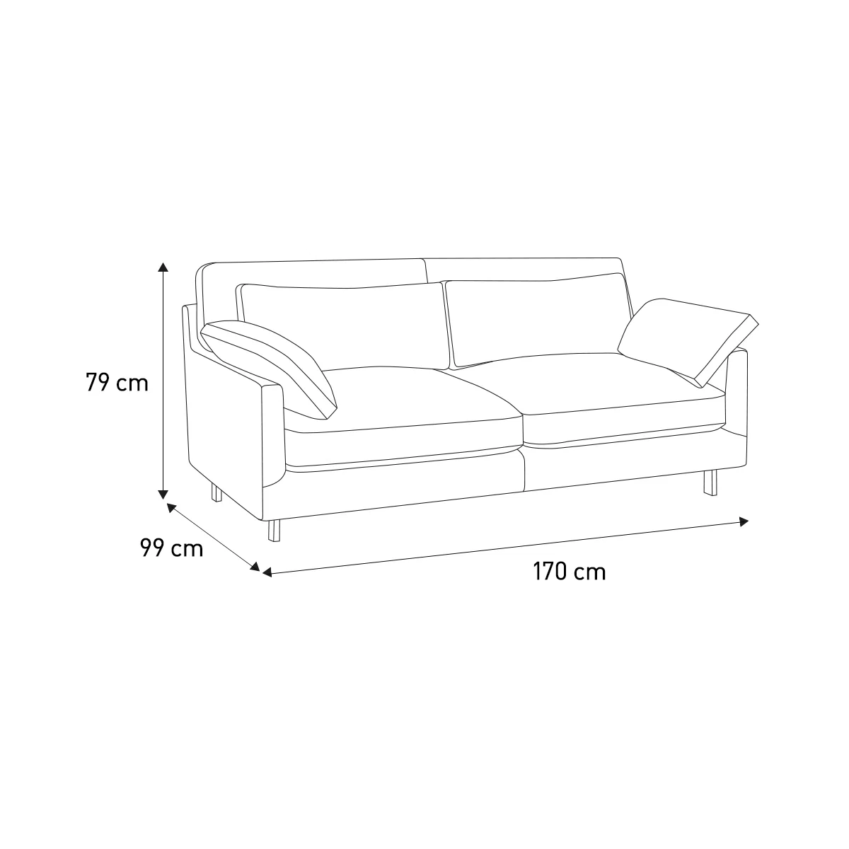 Cuscino Emerald Green Velvet 2 Seater Sofa, Green – image 7