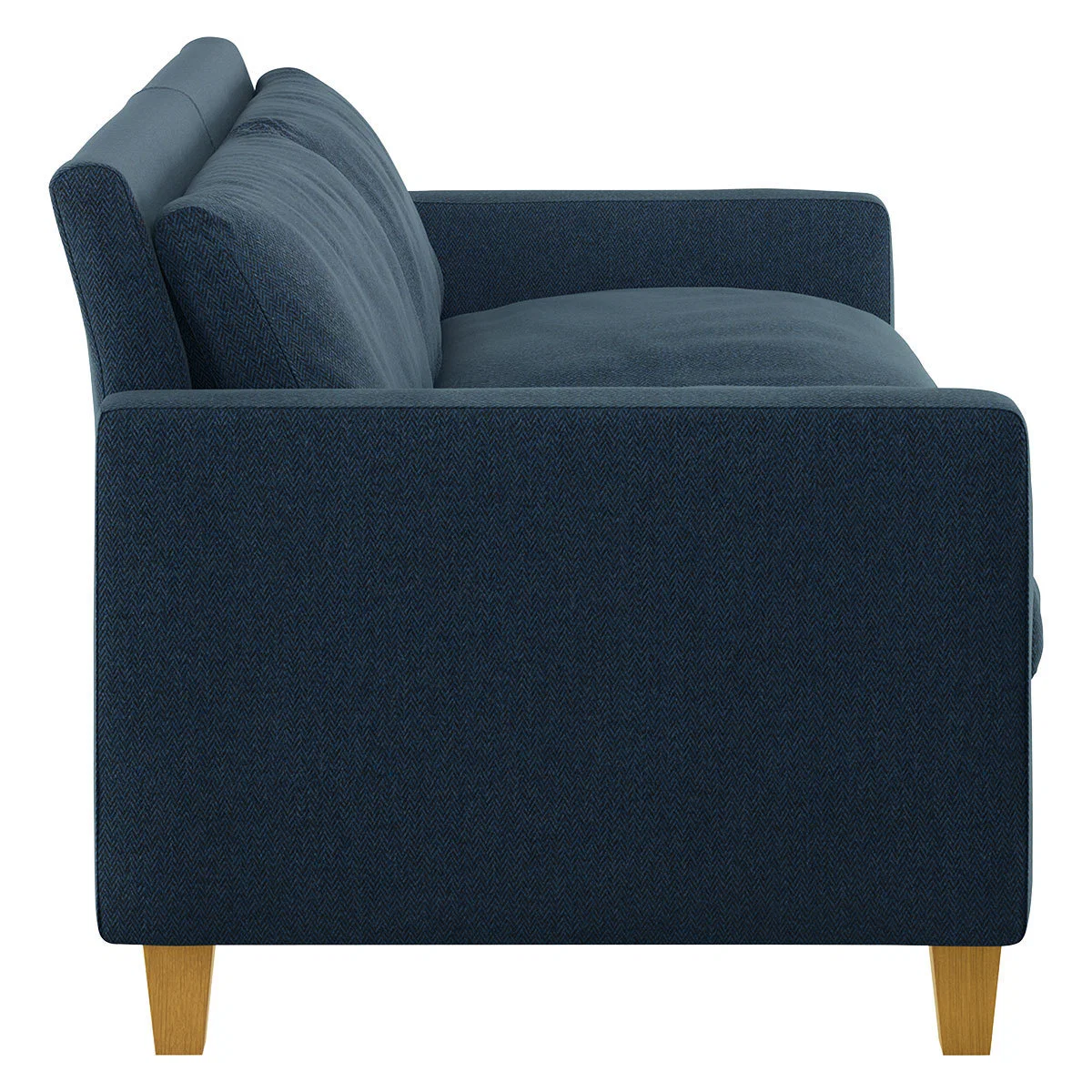 Chester Navy Blue Herringbone Wool Mix 2 Seater Sofa, Navy – image 3