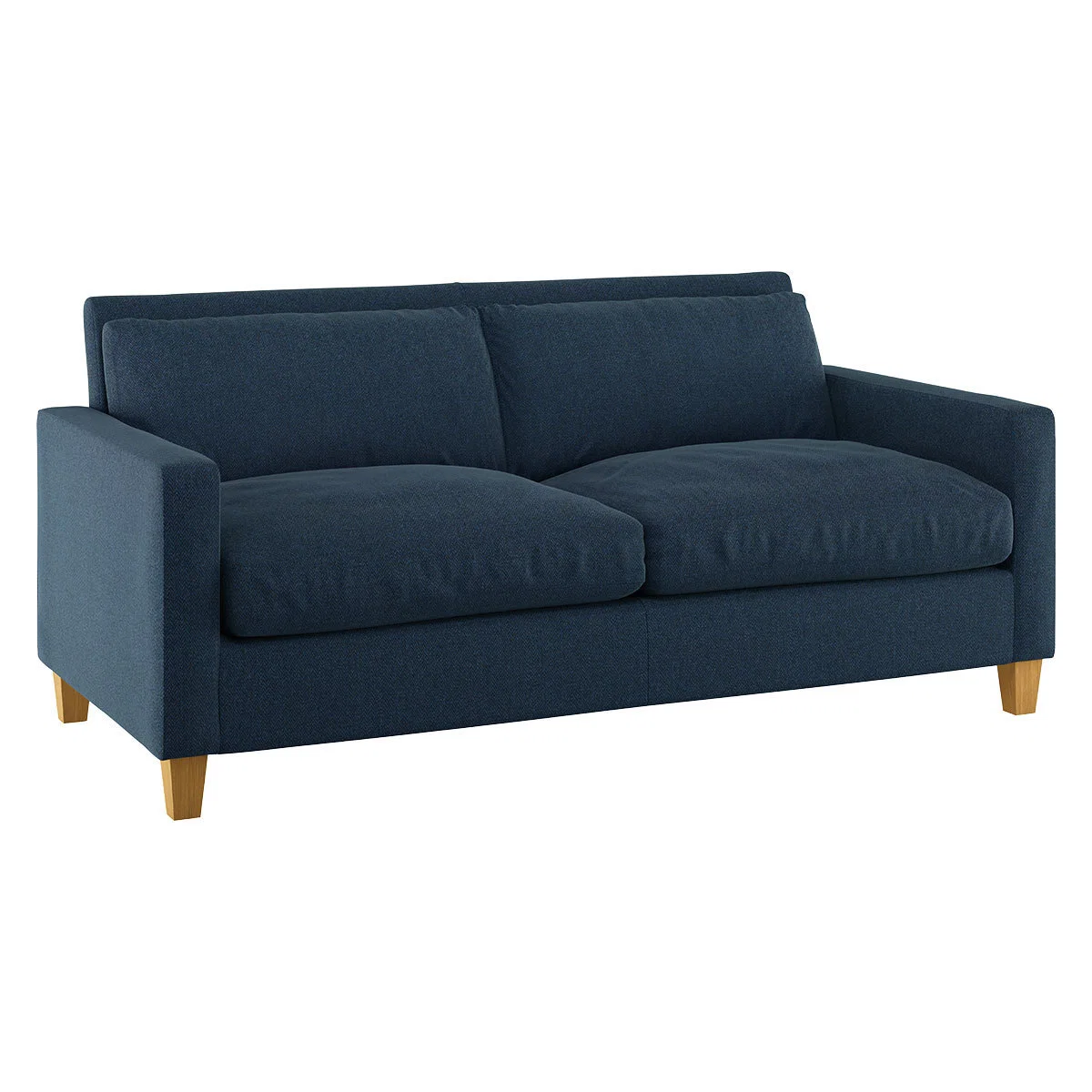 Chester Navy Blue Herringbone Wool Mix 2 Seater Sofa, Navy – image 4