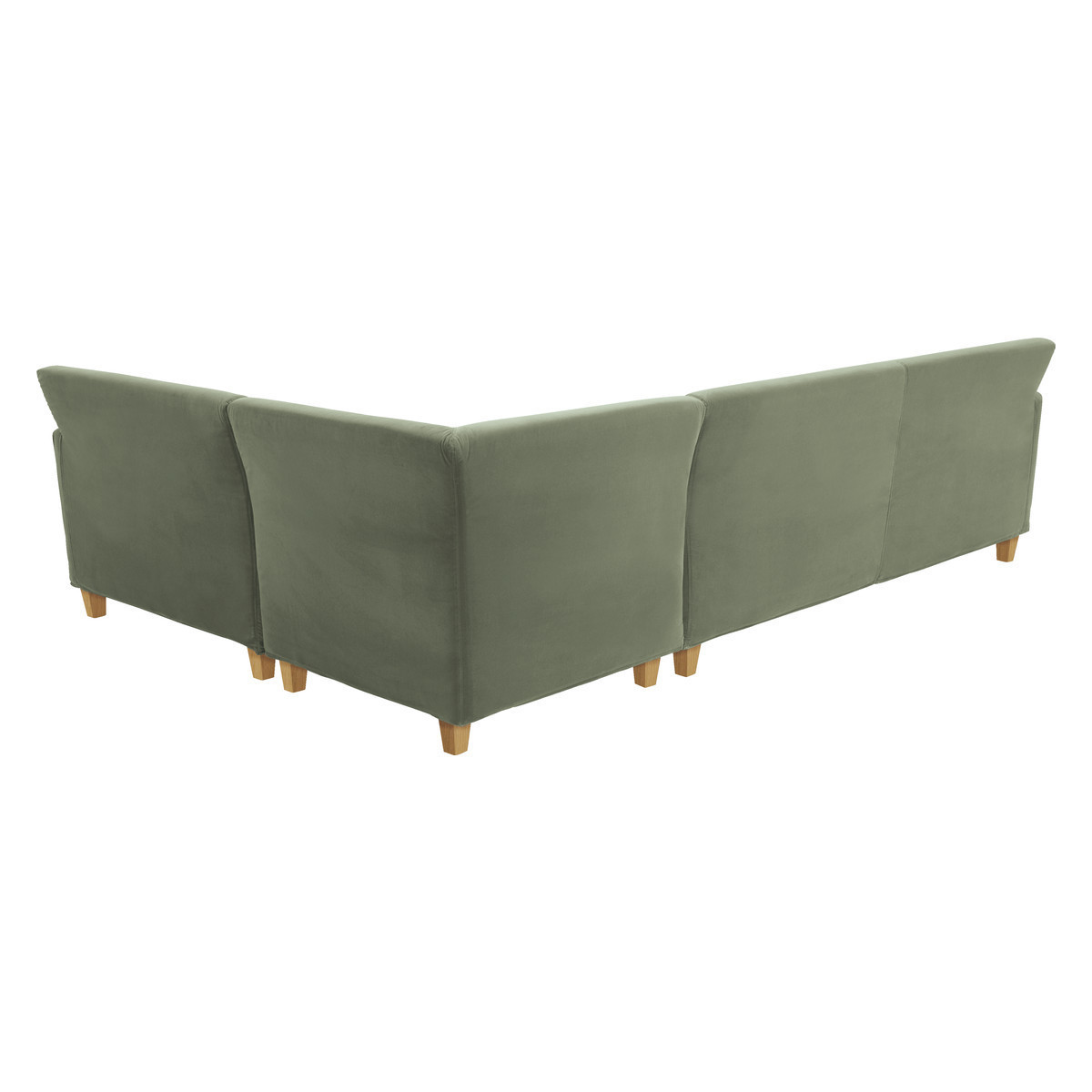 Chester Sage Green Velvet Left-Arm Corner Sofa, Green Green – image 5