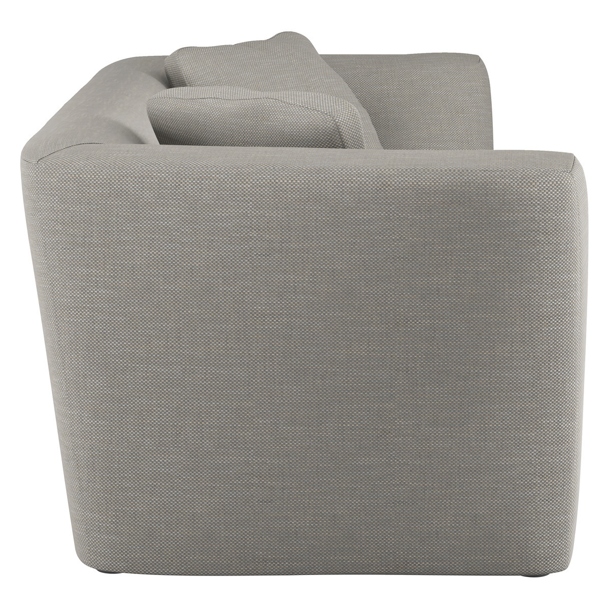 Forde Light Grey Textured FaBric 4 Seat Sofa, Grey – image 3
