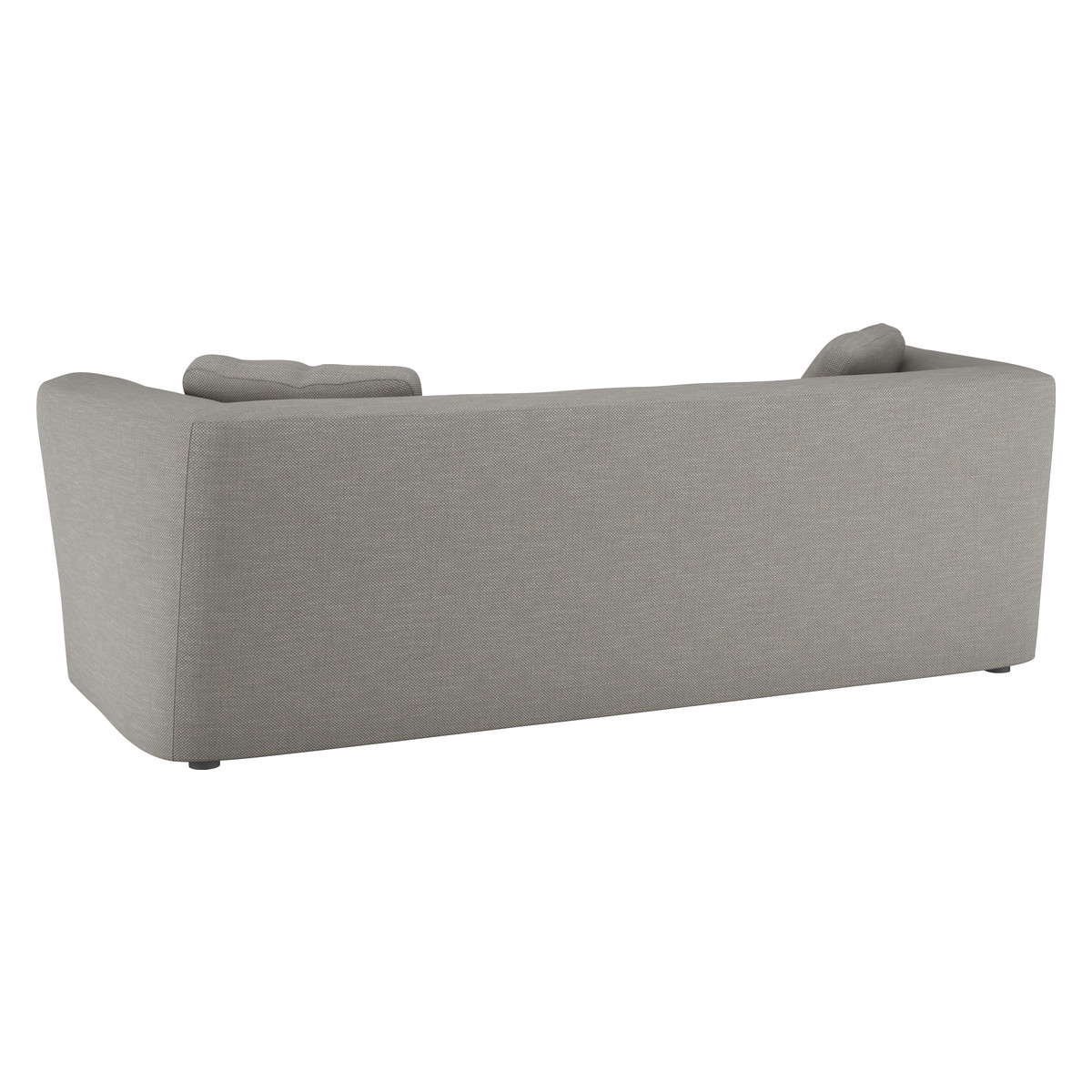 Forde Light Grey Textured FaBric 4 Seat Sofa, Grey – image 4