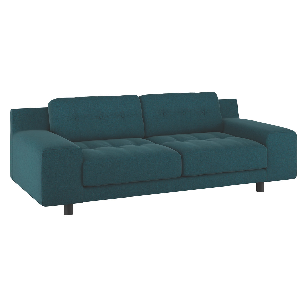 Hendricks Teal Green Tweed Wool Mix 3 Seater Sofa, Green – image 3