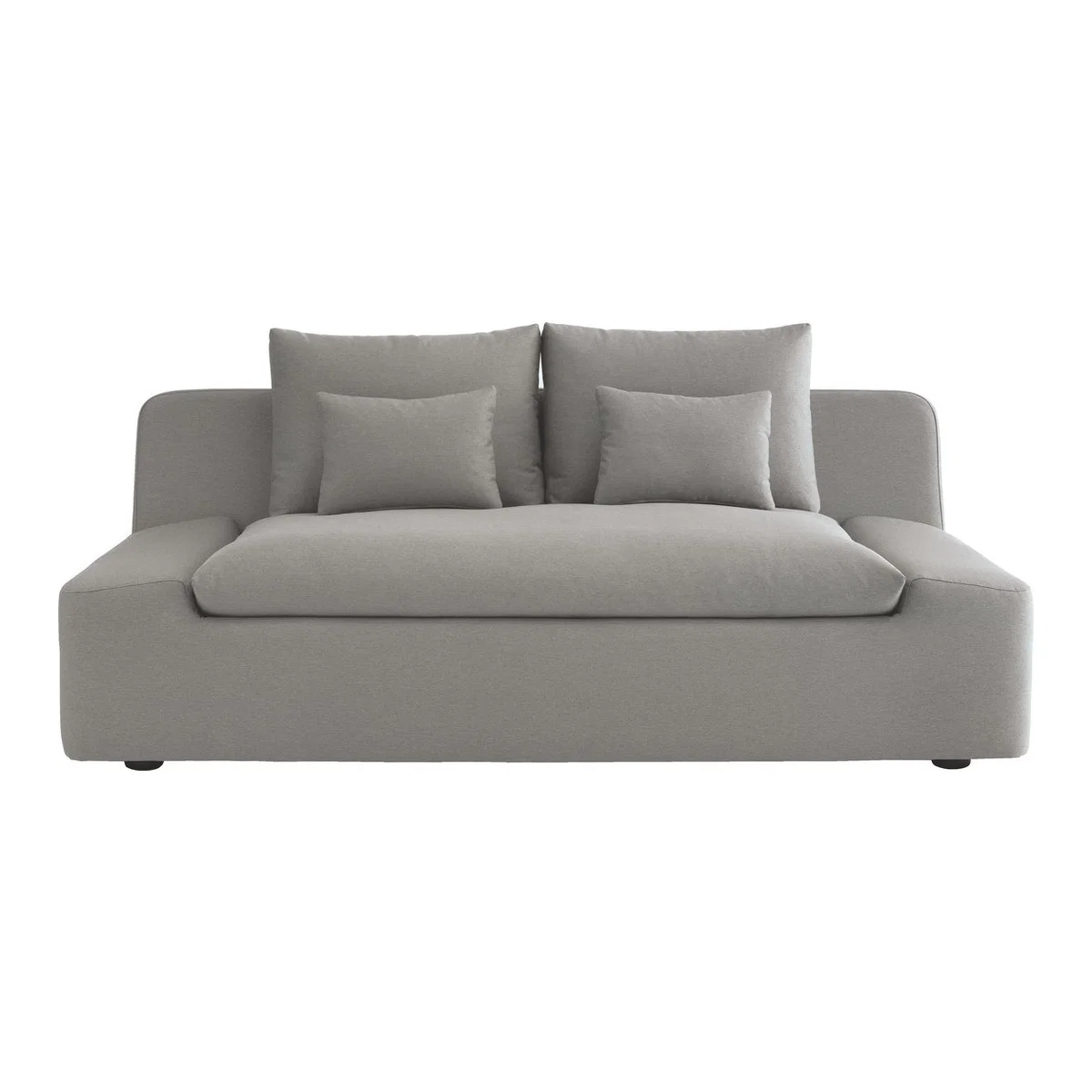 Kasha Grey Acor FaBric 3 Seater Sofa, Grey – image 1
