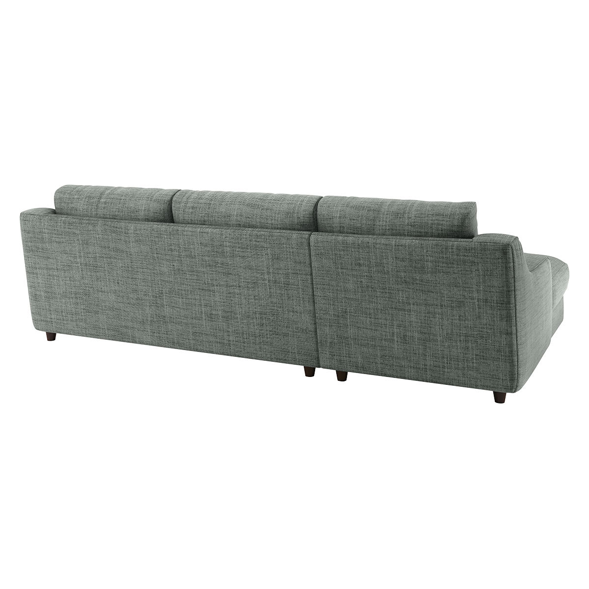 Slope Grey Italian Woven FaBric Left-Arm Chaise Sofa, Grey – image 5