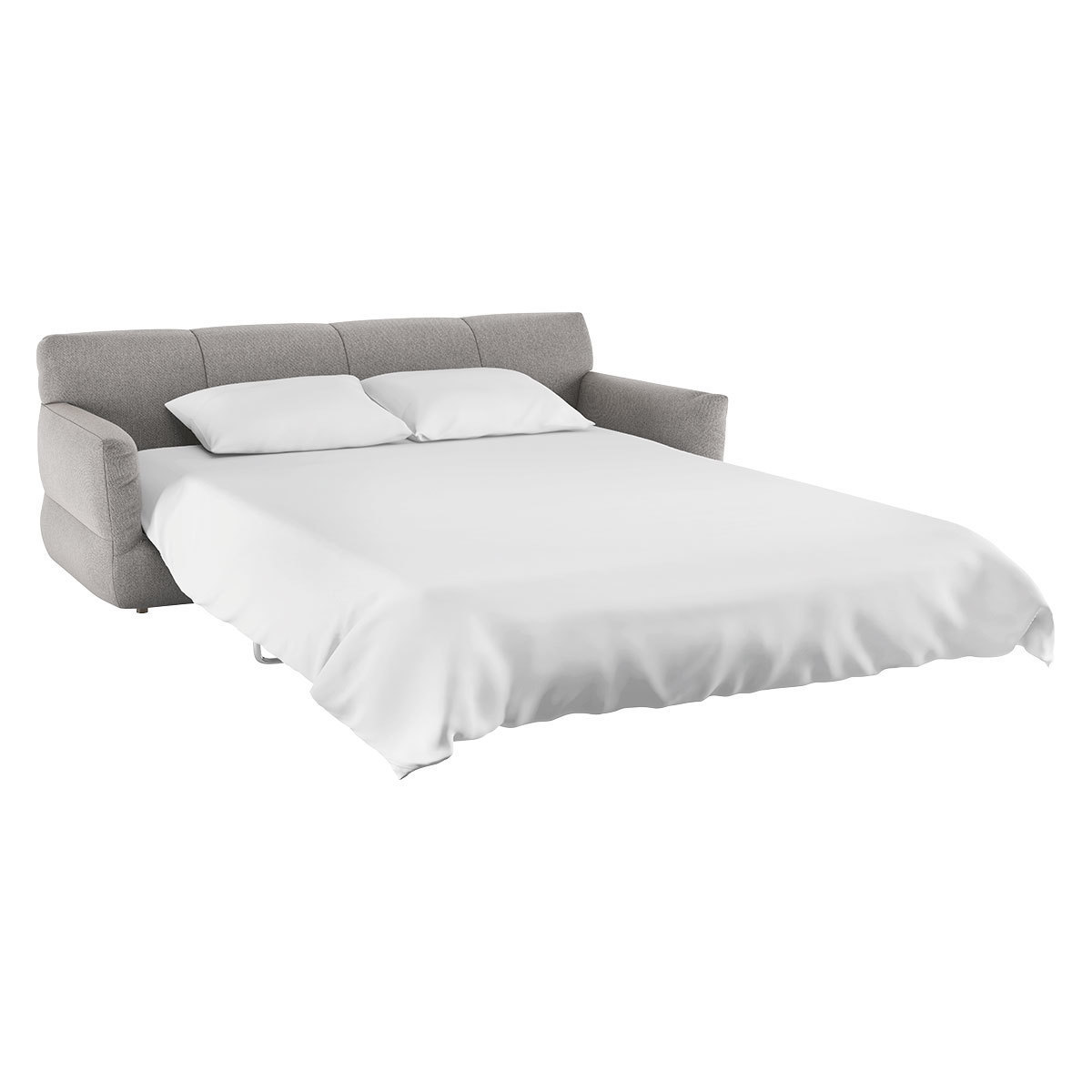 Newington Grey FaBric 3 Seater Sofabed, Grey – image 6
