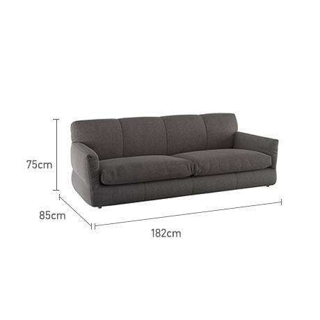 Newington Grey FaBric 3 Seater Sofabed, Grey – image 8