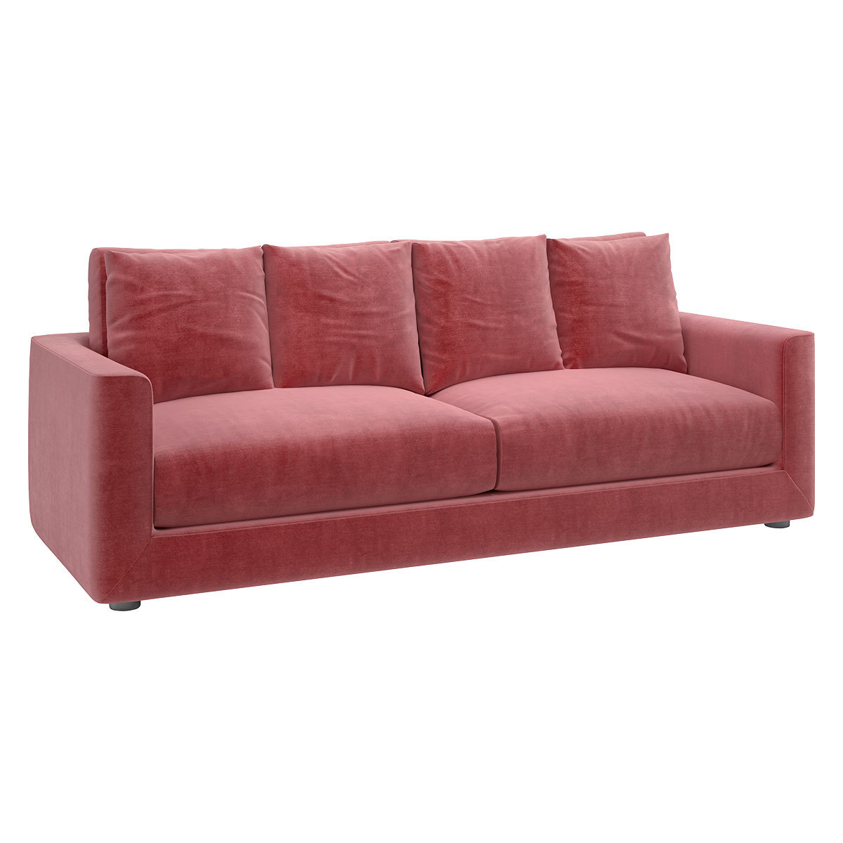 Rupert Dusty Rose 4 Seat Sofa, Dusty Rose – image 3