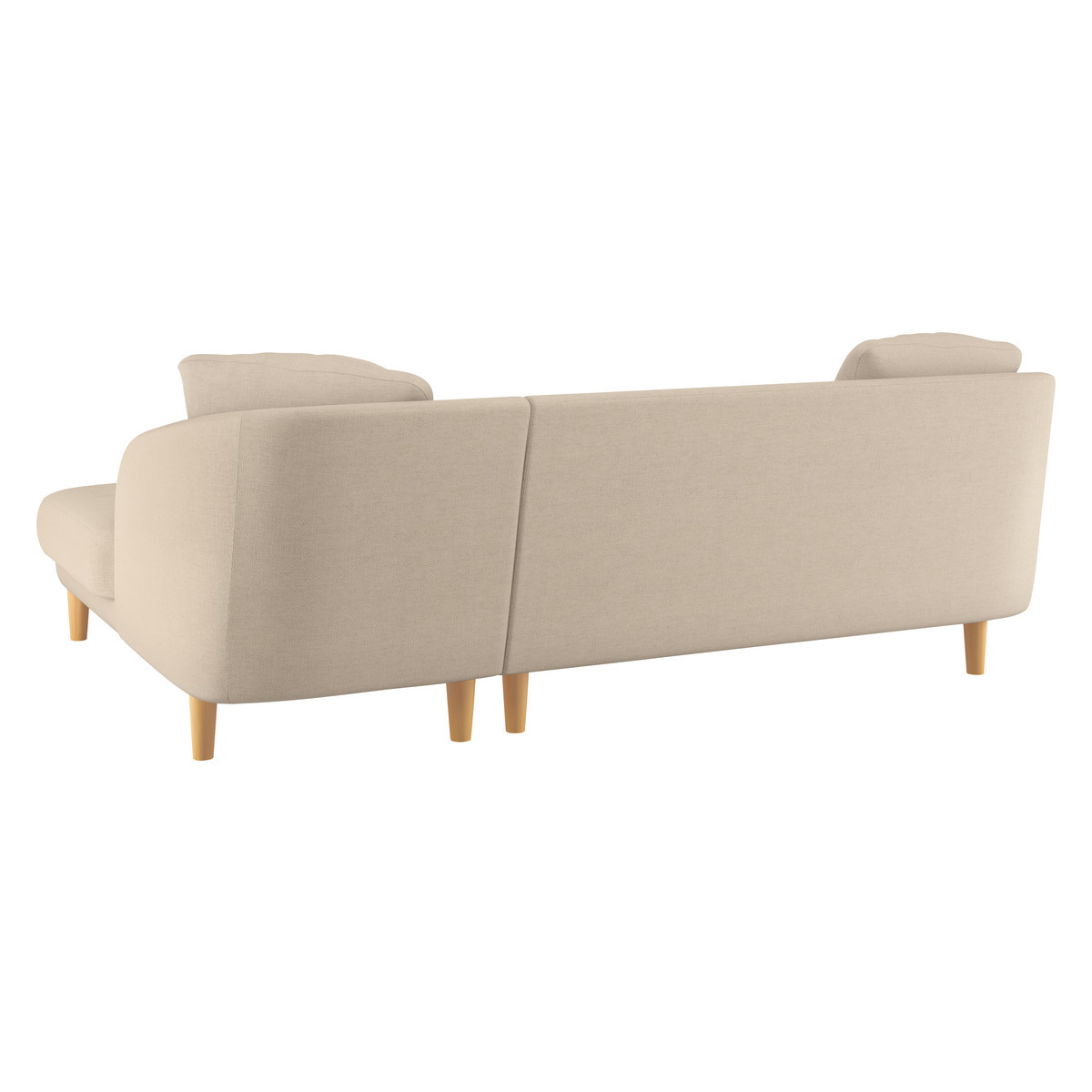 Colby Natural Italian Woven FaBric Right Arm Chaise Sofa, Natural – image 5