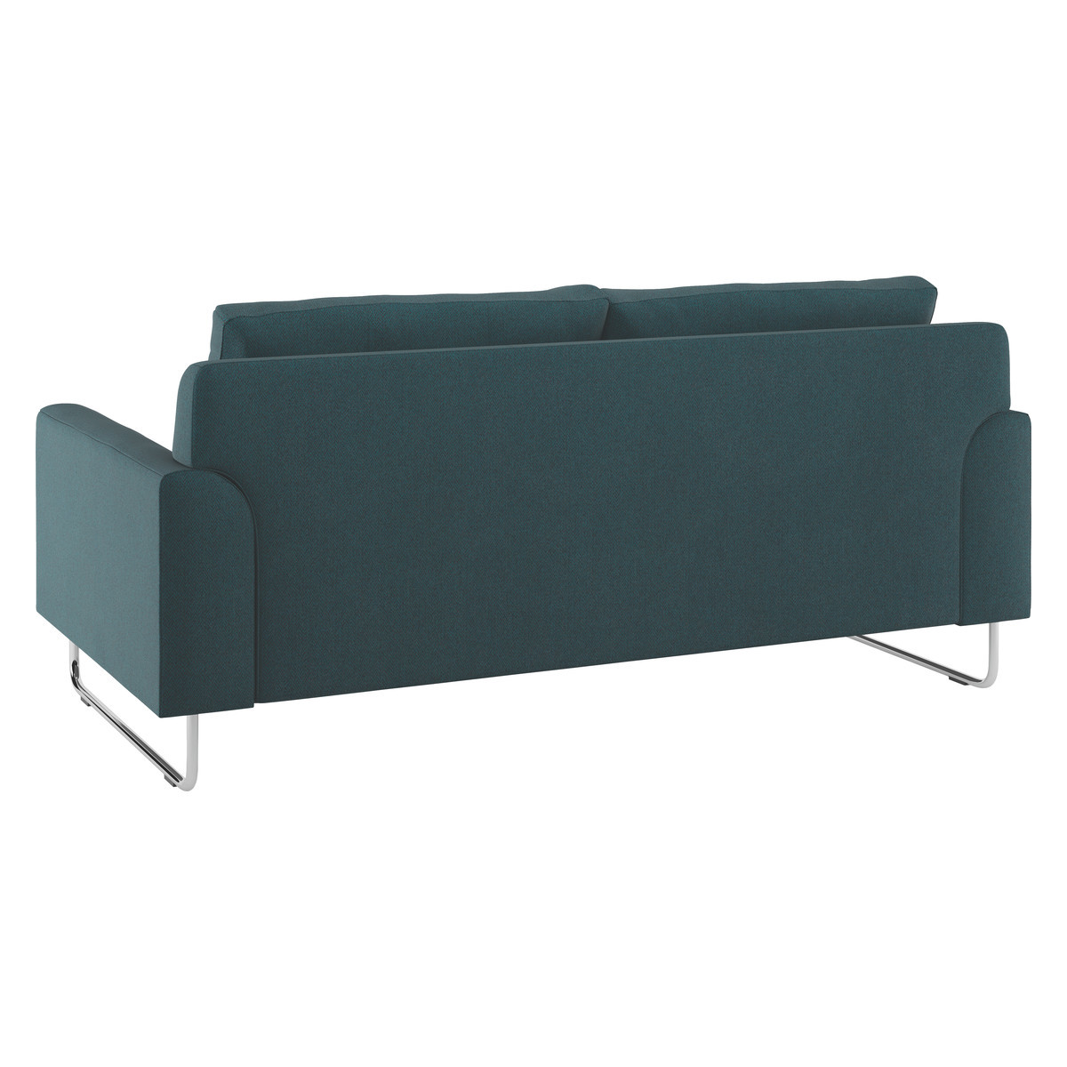 Lyle Teal Green Herringbone Wool Mix FaBric 2 Seater Sofa, Green – image 4