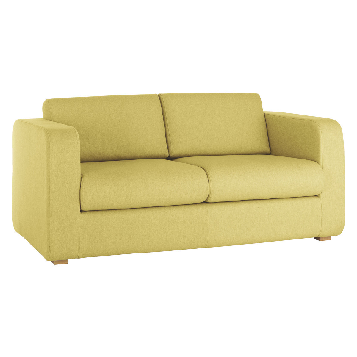 Porto Yellow FaBric 2 Seater Sofa Bed, Saffron Yellow – image 4