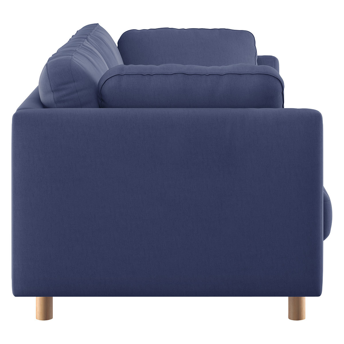 Mori Blue Cotton Blend 2 Seater Sofa, Blue – image 4