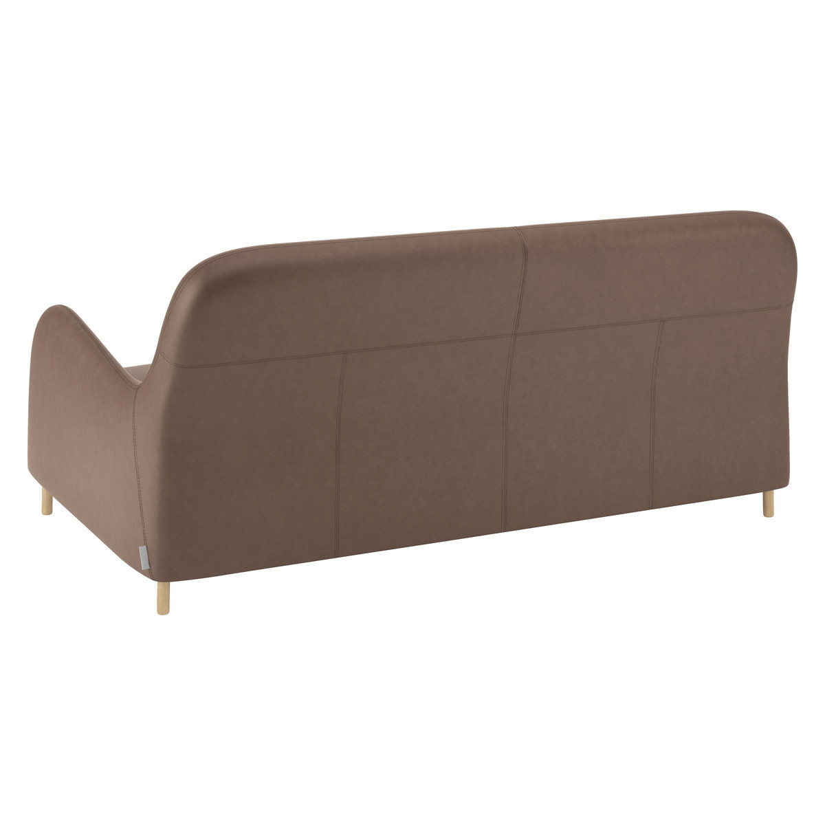 Smithfield Light Brown Luxury Leather 3 Seater Sofa, Light Brown – image 4