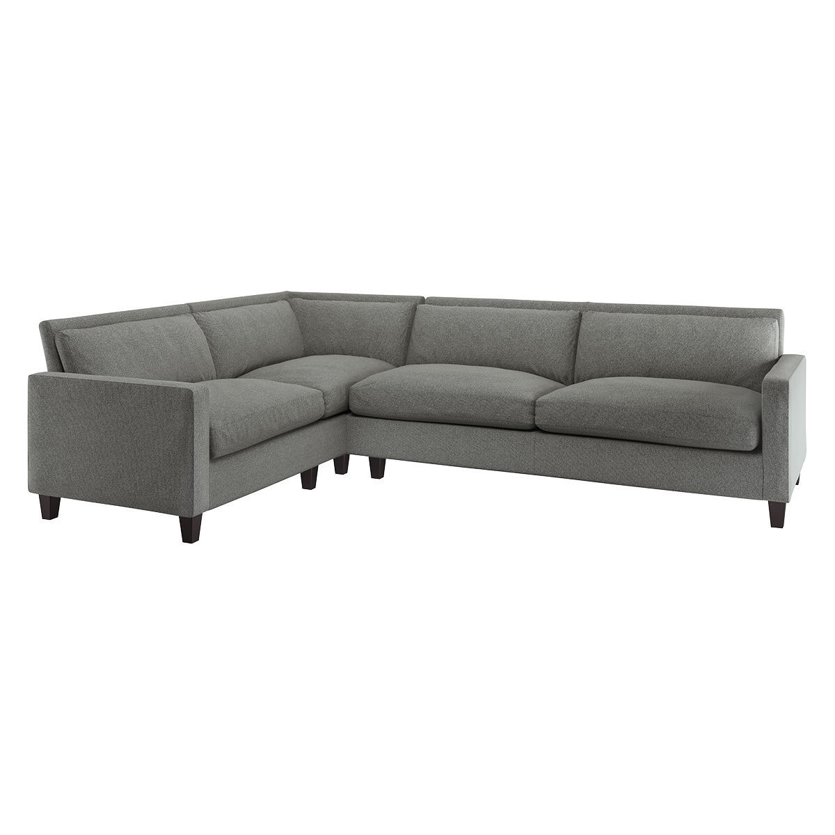 Chester Black & White FaBric Right Hand Corner Sofa, Black & White – image 2