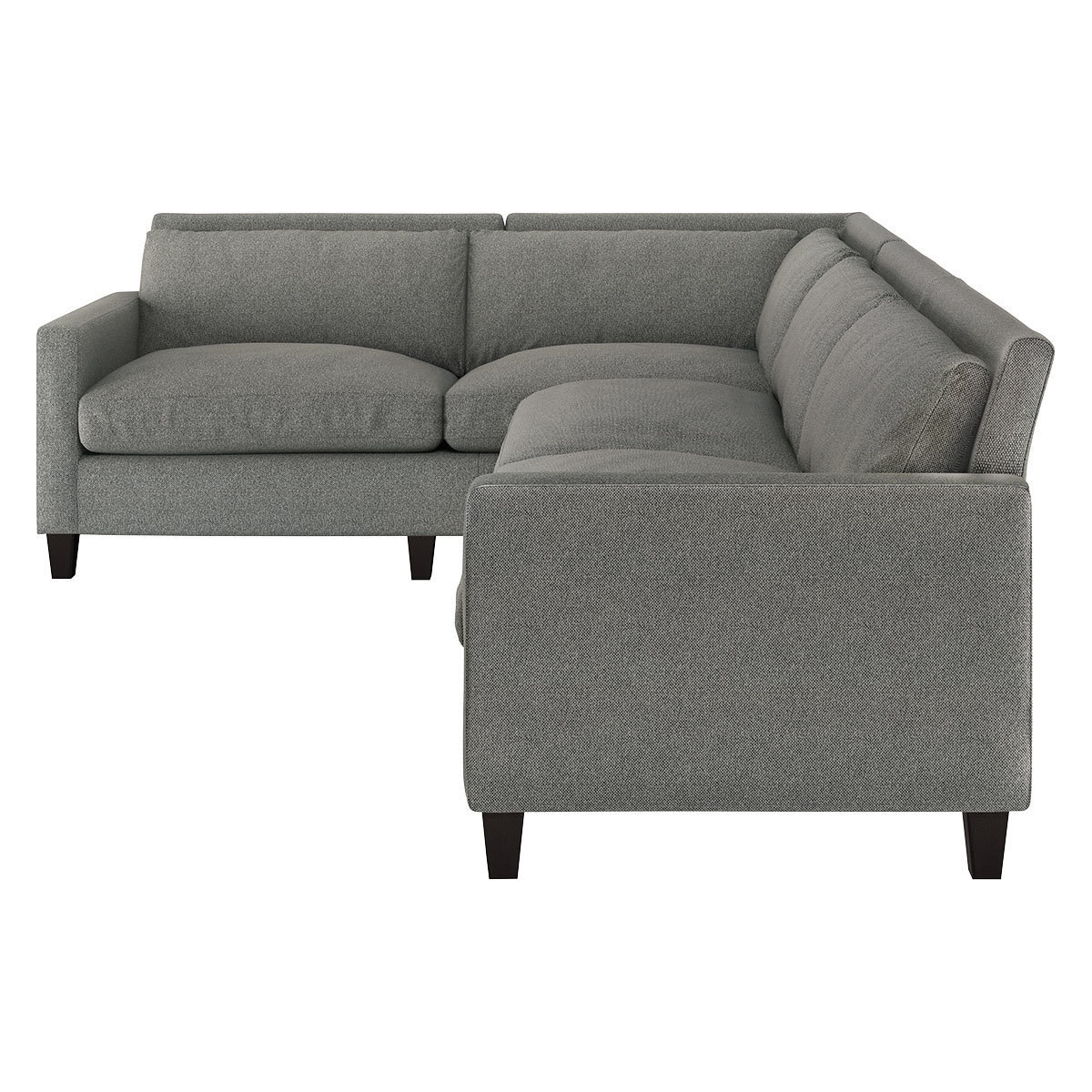 Chester Black & White FaBric Right Hand Corner Sofa, Black & White – image 3