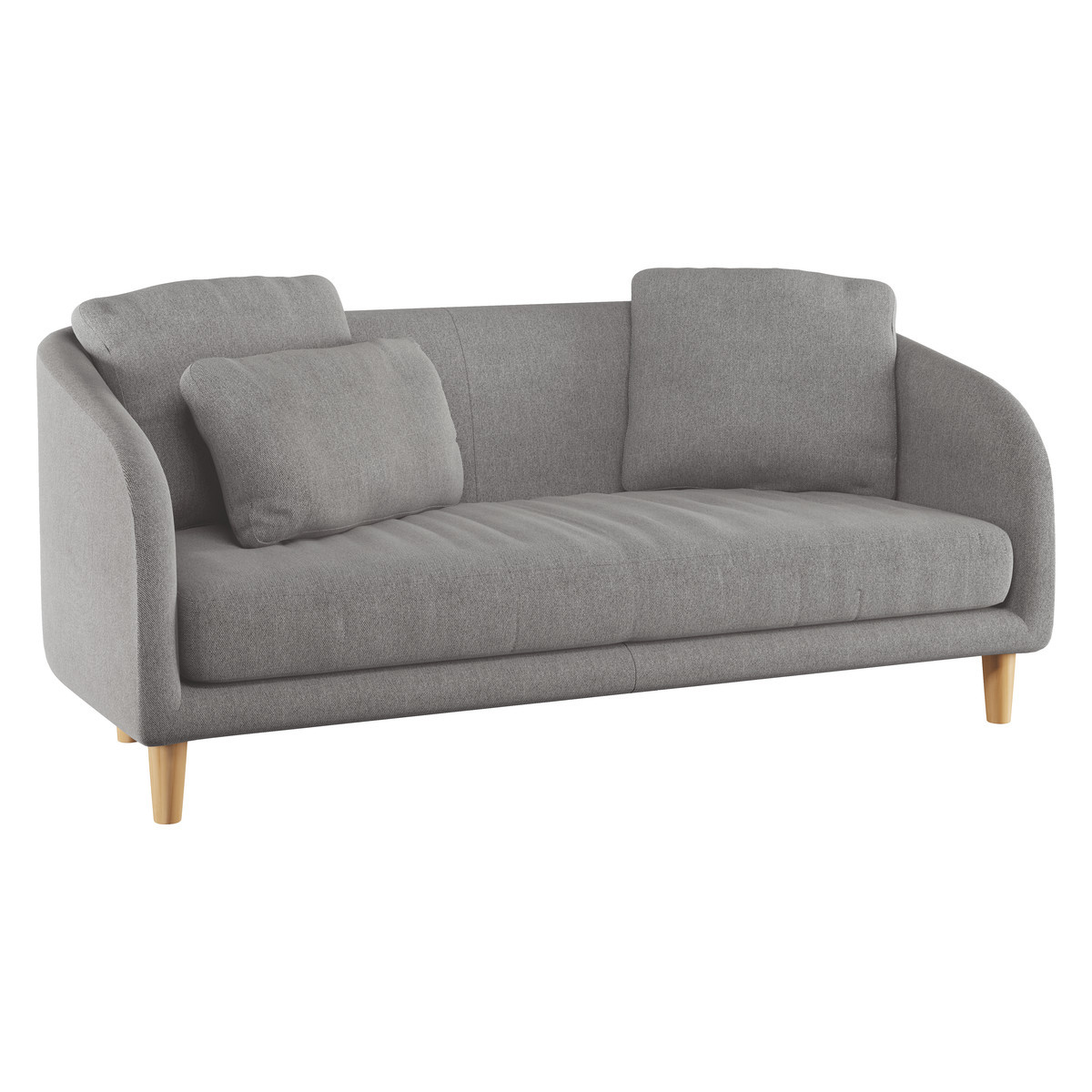 Colby Grey FaBric 2 Seater Sofa, Grey – image 3
