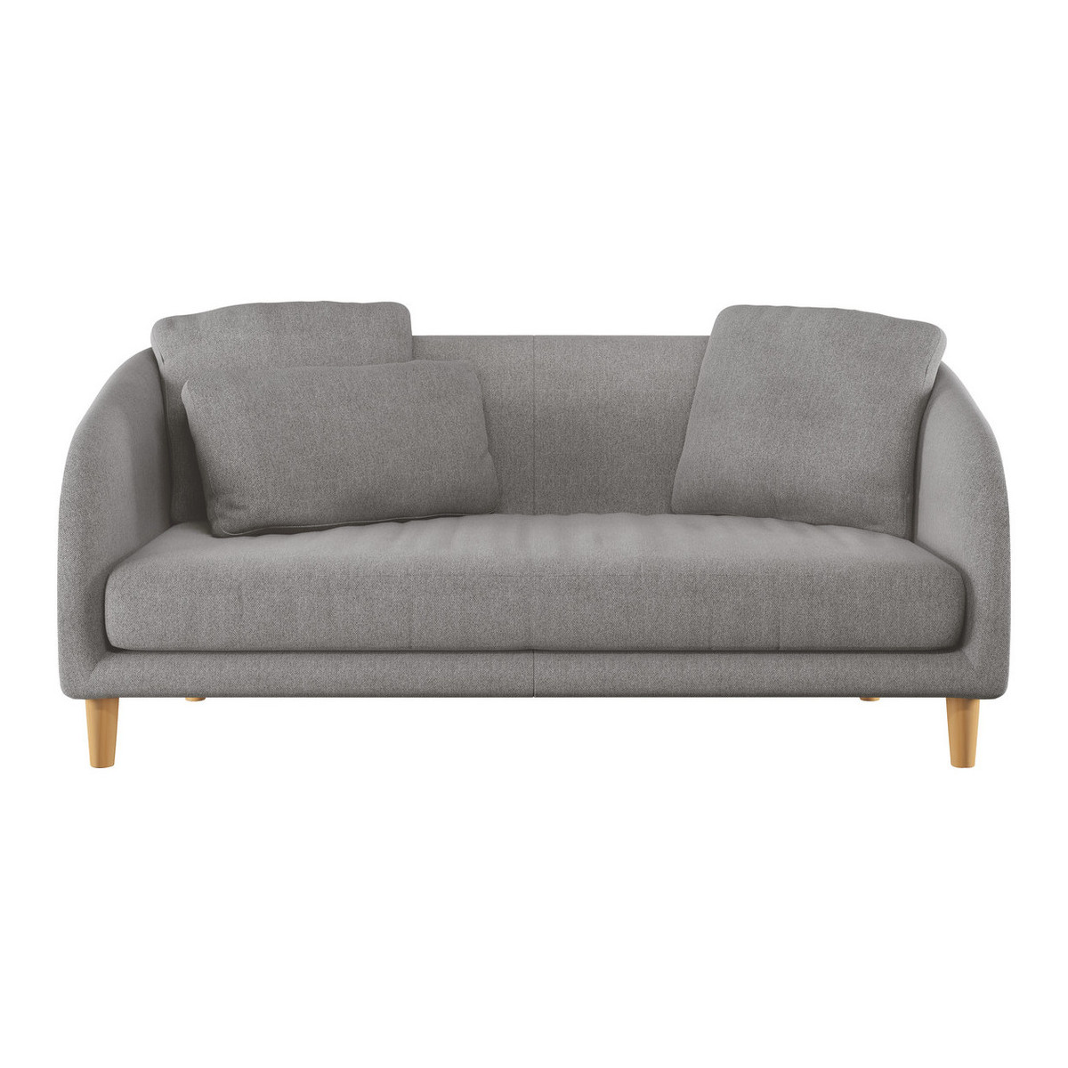 Colby Grey FaBric 2 Seater Sofa, Grey – image 1
