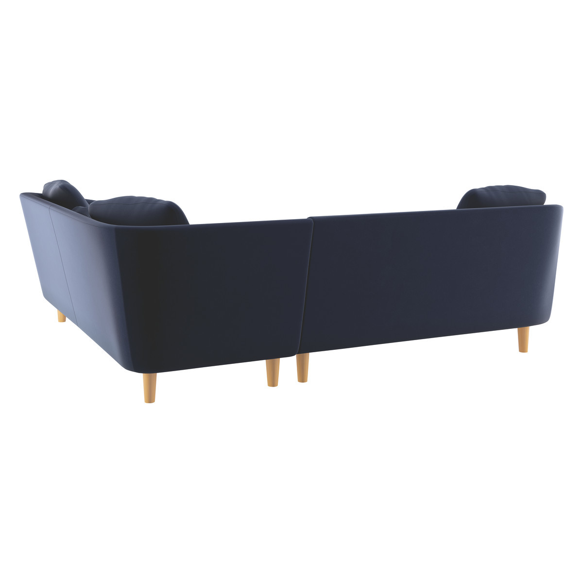 Colby Navy Blue Velvet Left-Arm Corner Sofa, Dark Blue – image 5