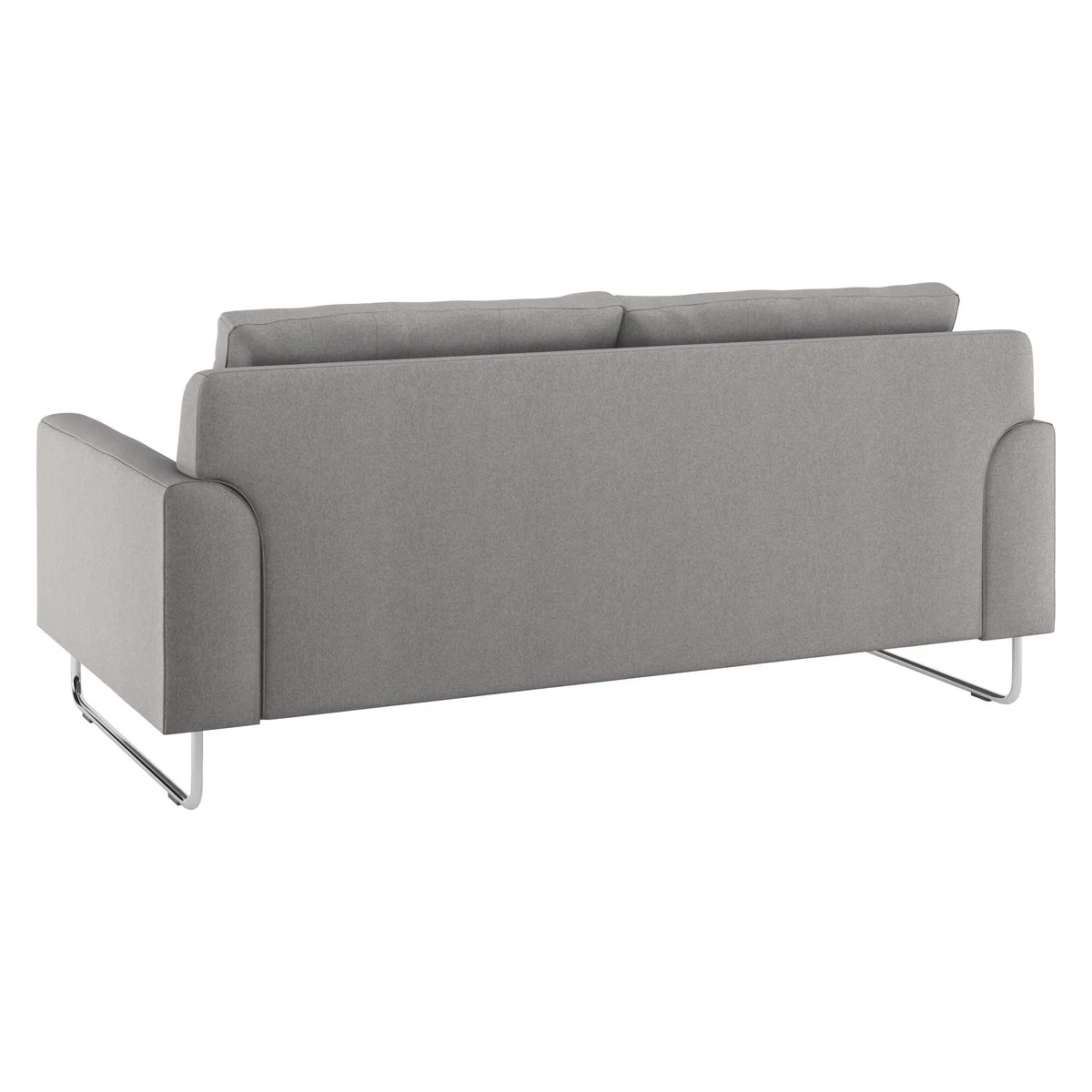 Lyle Grey Wool 2 Seater Sofa, Metal Legs, Grey – image 4