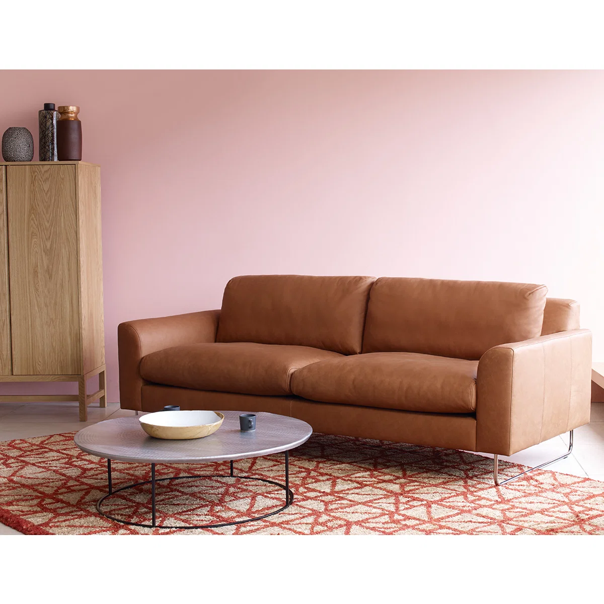 Lyle Grey Wool 2 Seater Sofa, Metal Legs, Grey – image 5