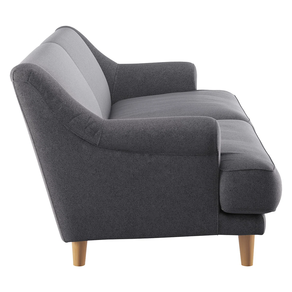 Townsend Charcoal Grey FaBric 3 Seater Sofa, Charcoal – image 4