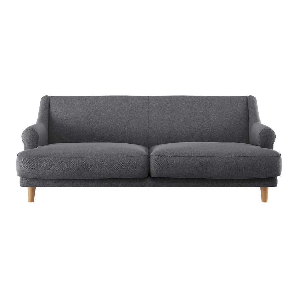 Townsend Charcoal Grey FaBric 3 Seater Sofa, Charcoal – image 1