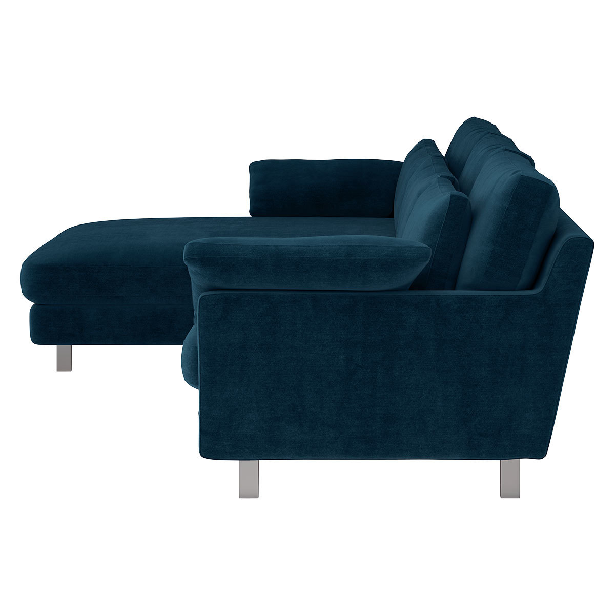 Cuscino Ink Blue 4 Seater Left Hand Chaise Sofa, Blue – image 3