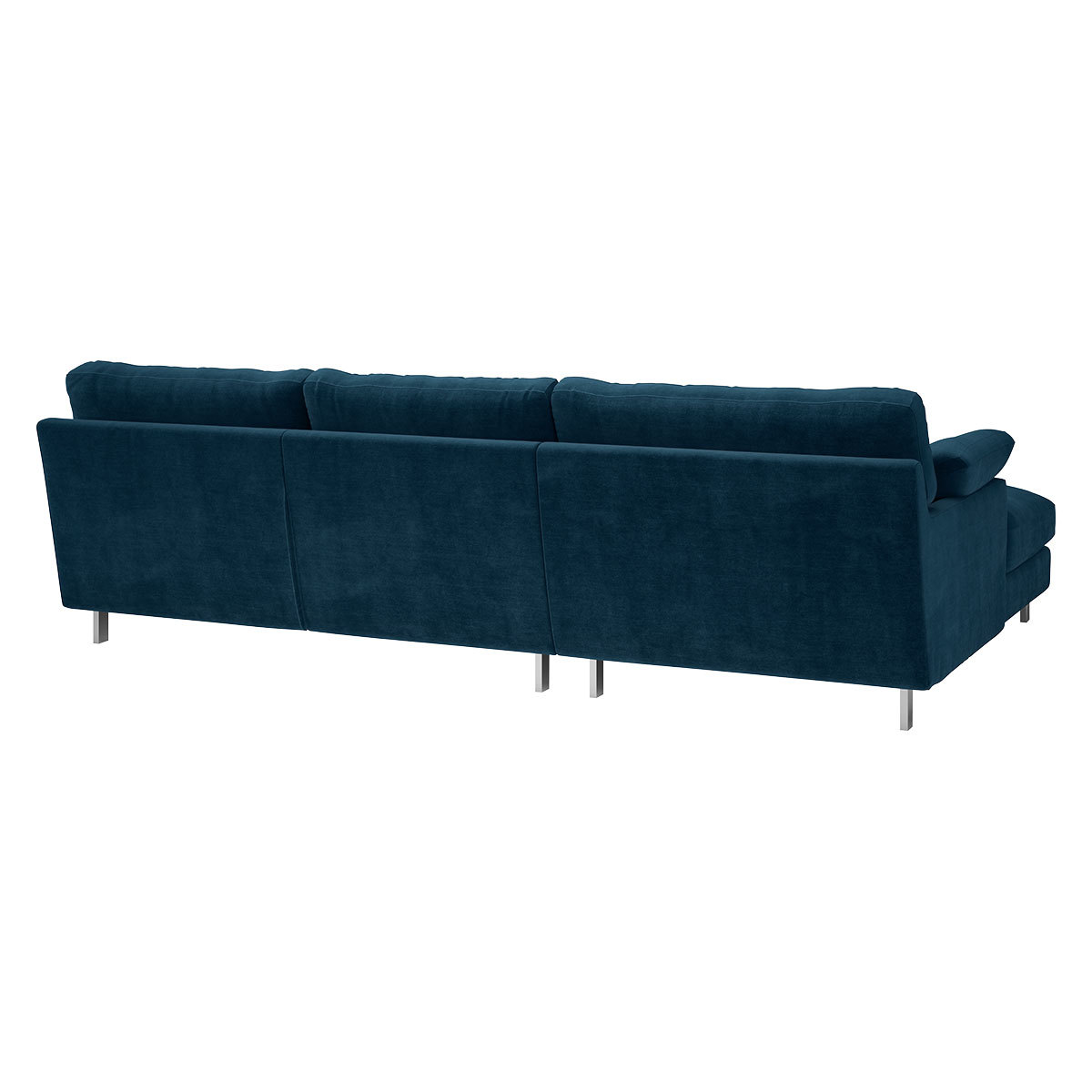 Cuscino Ink Blue 4 Seater Left Hand Chaise Sofa, Blue – image 4
