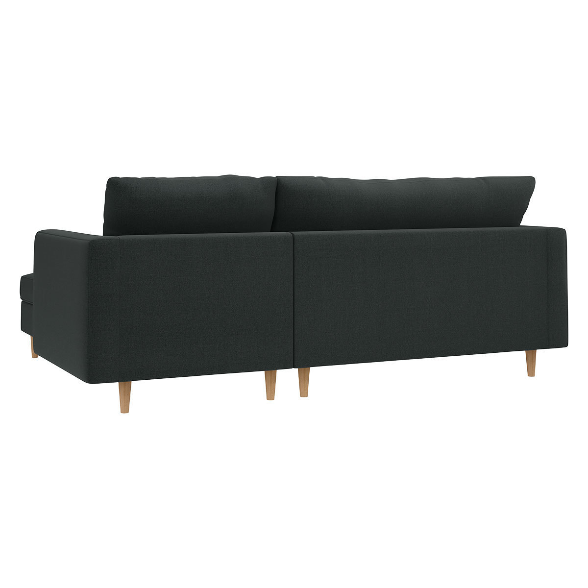 Naya Charcaol FaBric Left Hand Chaise Sofa, Charcoal – image 6