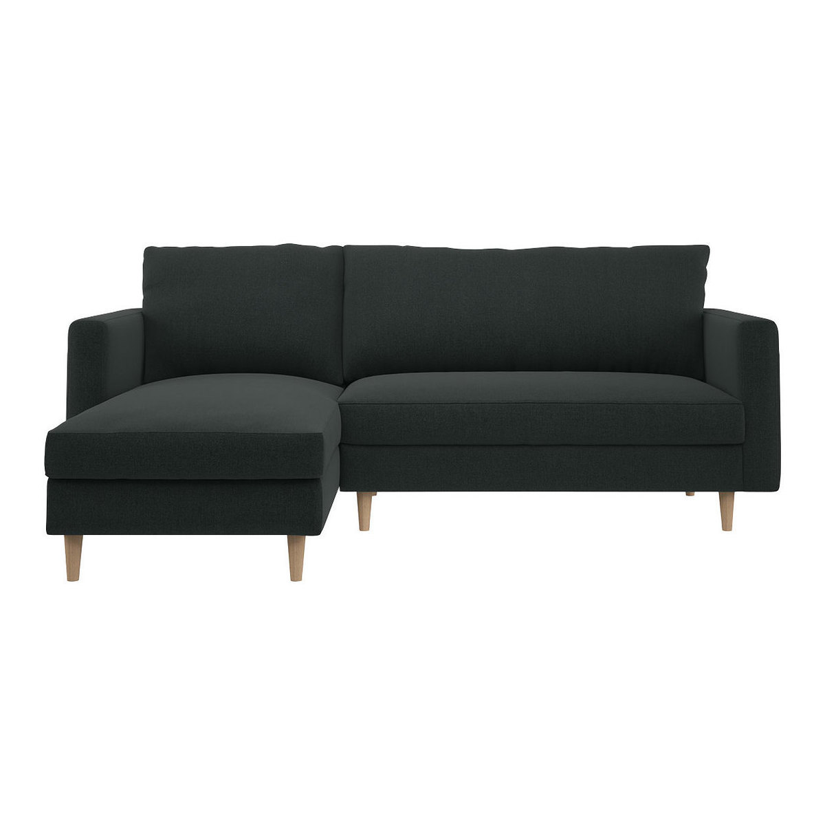Naya Charcaol FaBric Left Hand Chaise Sofa, Charcoal – image 1