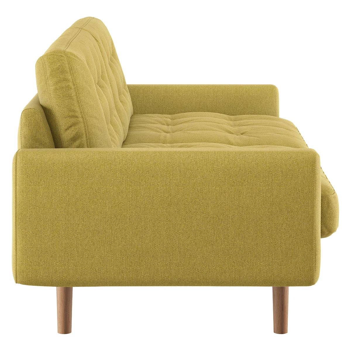 Fenner Saffron Yellow FaBric 2 Seater Sofa, Yellow – image 4