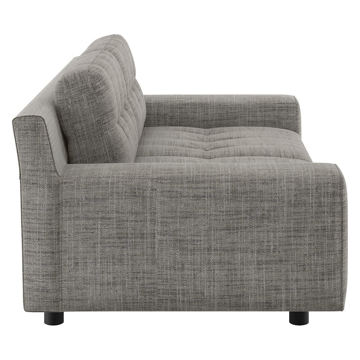 Hendricks Black And White FaBric 2 Seat Sofa, Black & White – image 3