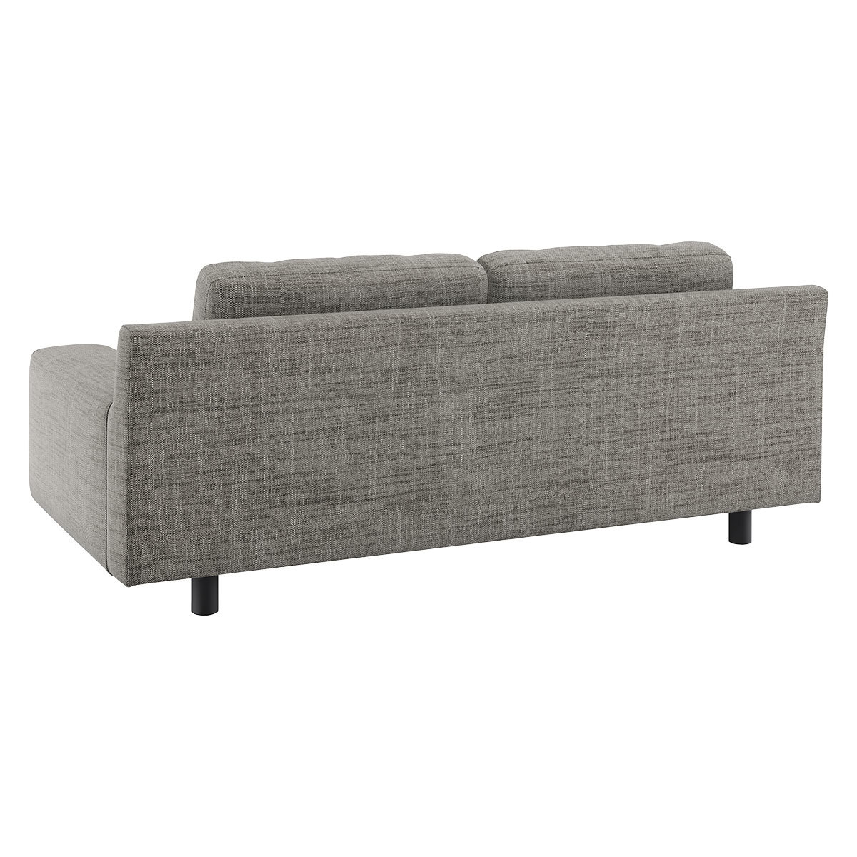 Hendricks Black And White FaBric 2 Seat Sofa, Black & White – image 5