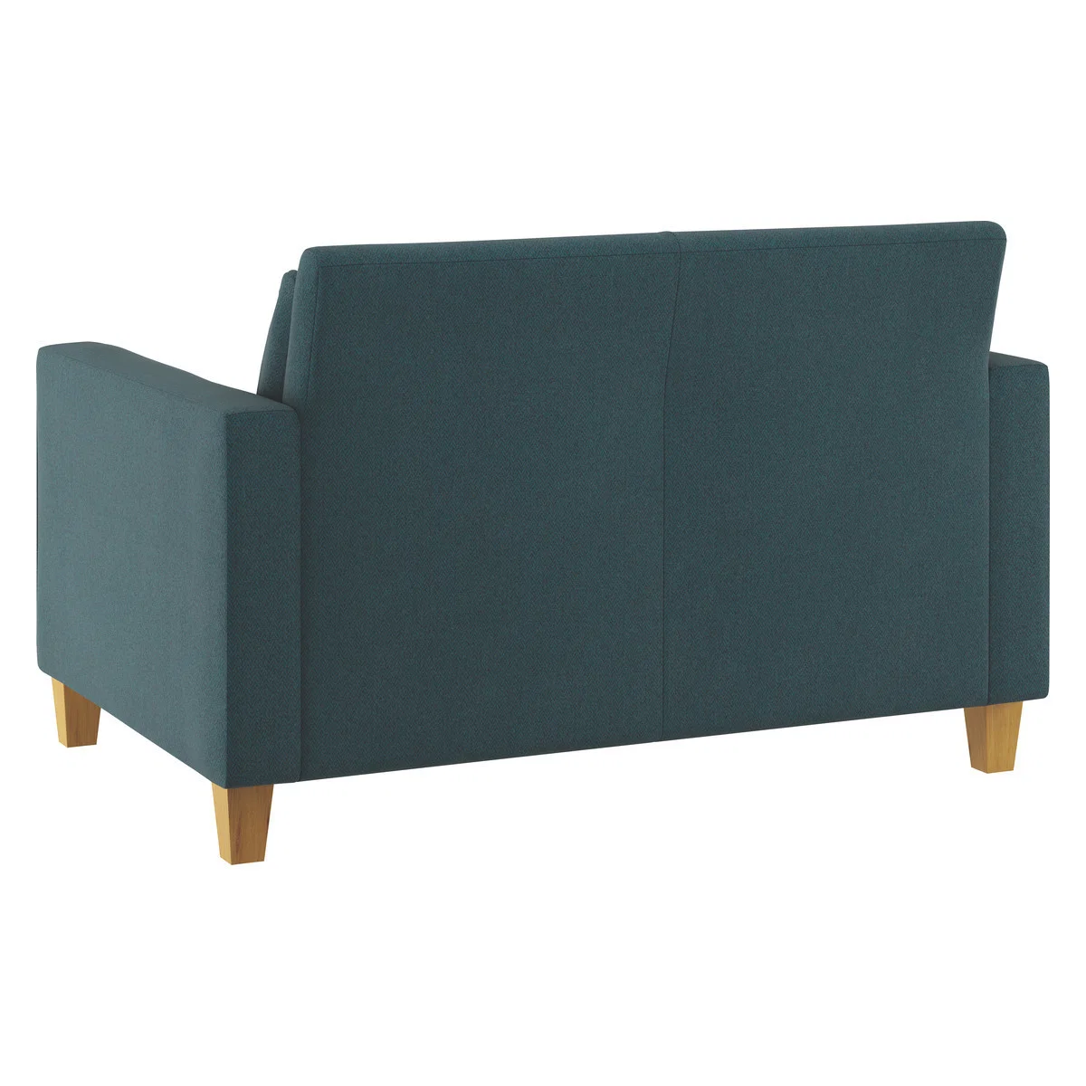 Chester Teal Green Herringbone Wool Mix Compact Sofa, Oak Feet, Green – image 5