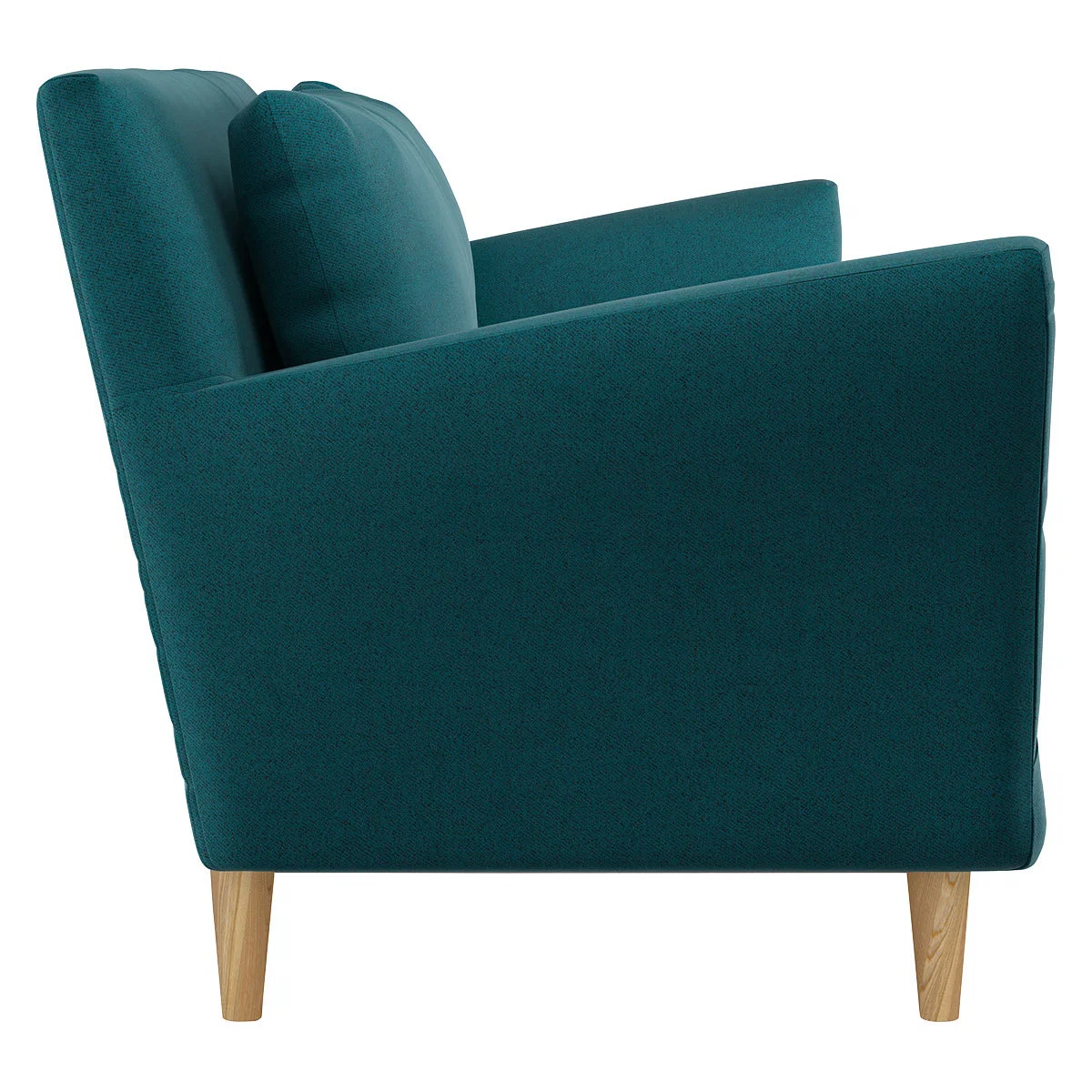 Keele Teal Green Wool 3 Seat Sofa, Green – image 4