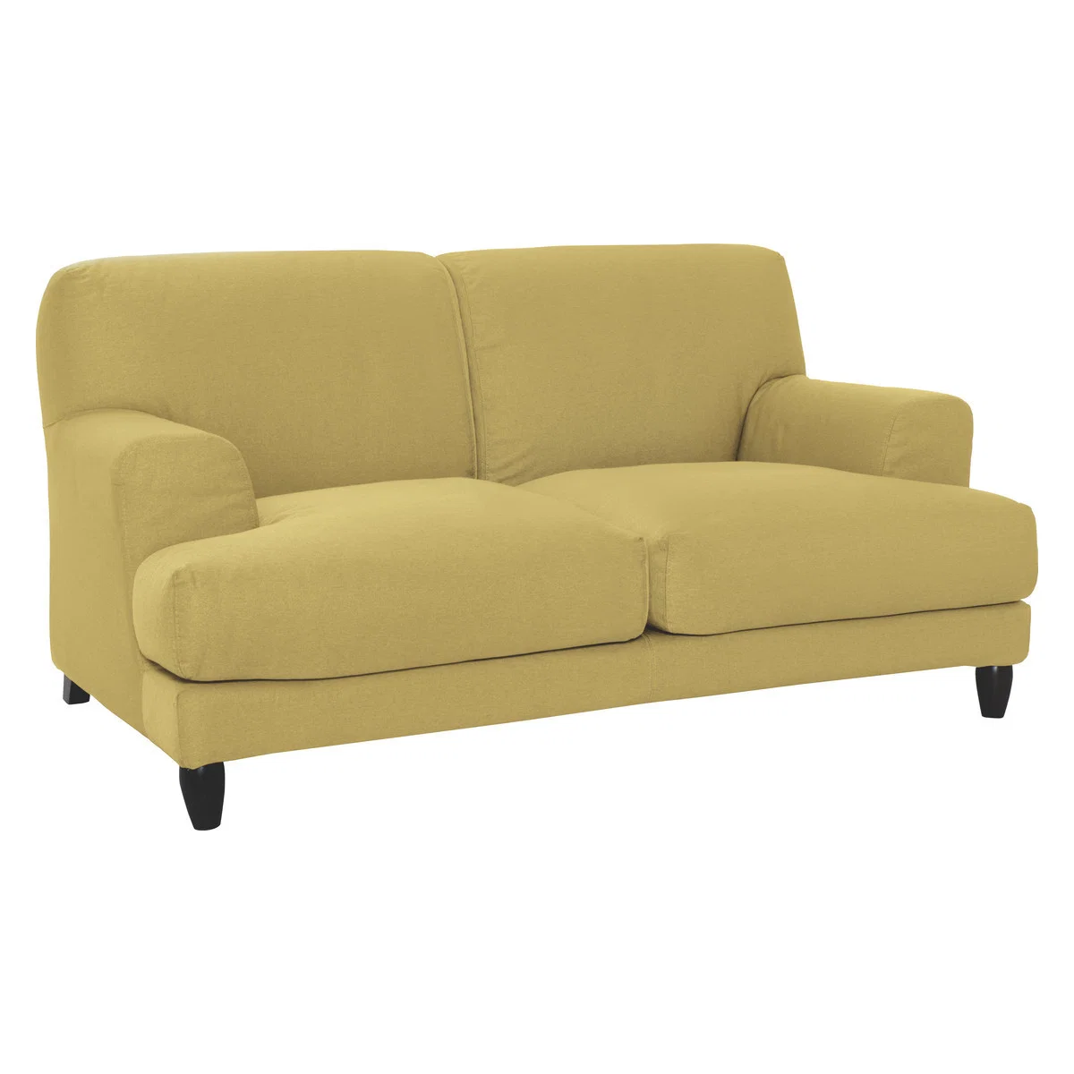 Askem Yellow Acor FaBric 2 Seater Sofa, Saffron Yellow – image 3