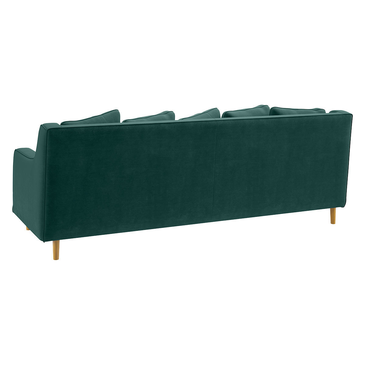 Swift Emerald Green Velvet 3 Seater Sofa, Green – image 5