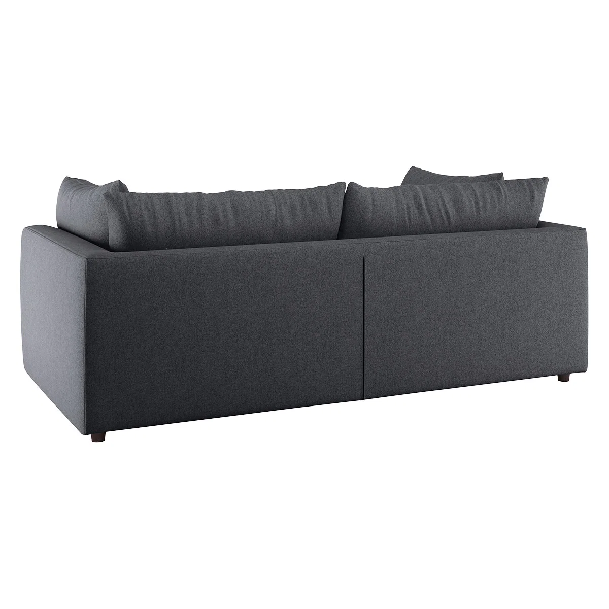 Clemence Charcoal Grey Wool 3 Seat Sofa, Charcoal – image 4