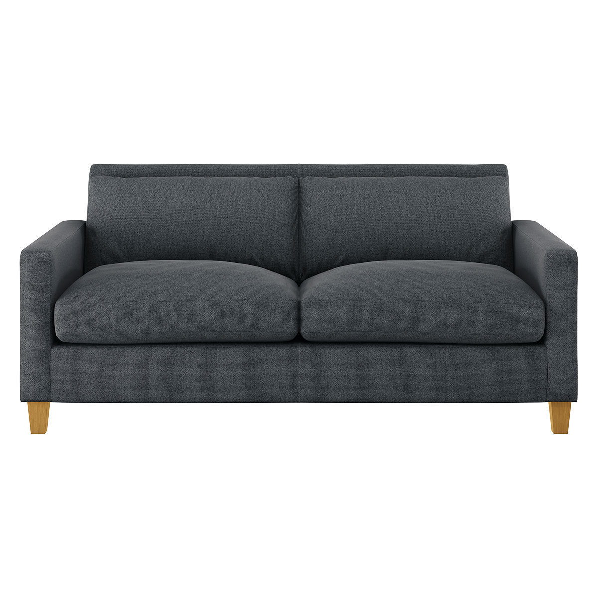 Chester Grey Textured FaBric 2 Seater Sofa, Grey – image 3