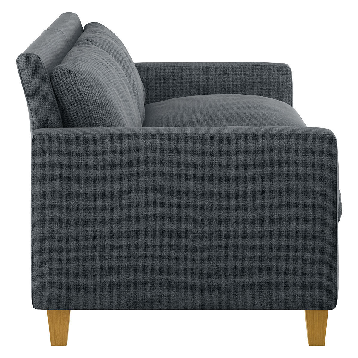 Chester Grey Textured FaBric 2 Seater Sofa, Grey – image 4