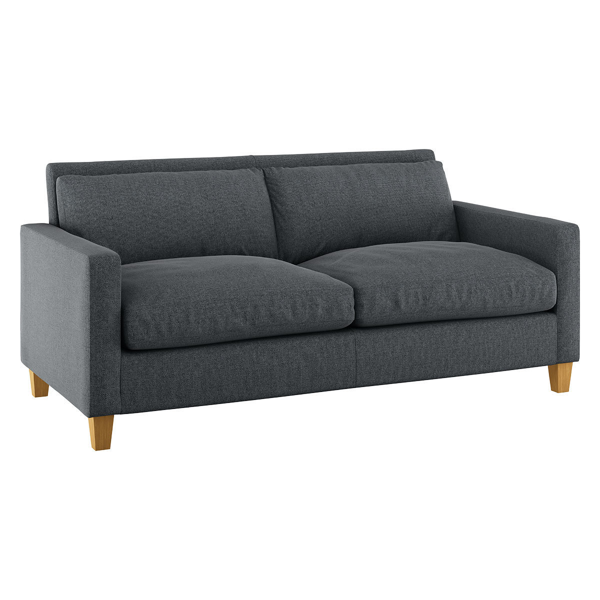 Chester Grey Textured FaBric 2 Seater Sofa, Grey – image 7