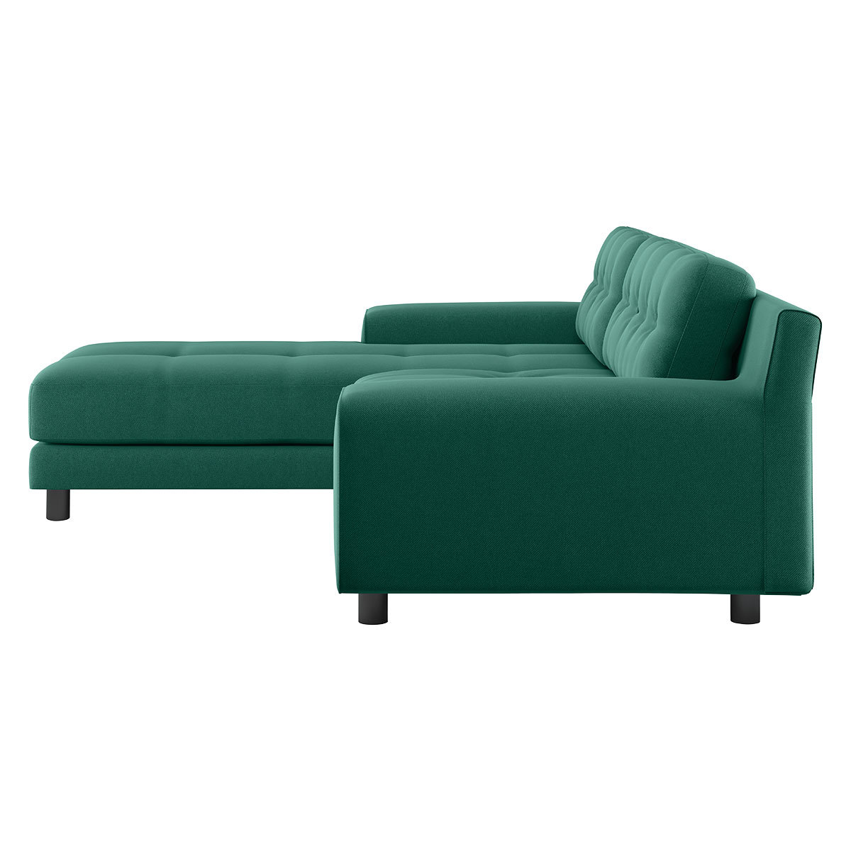 Hendricks 3 Seater Green FaBric Left Hand Chaise Sofa, Green – image 4