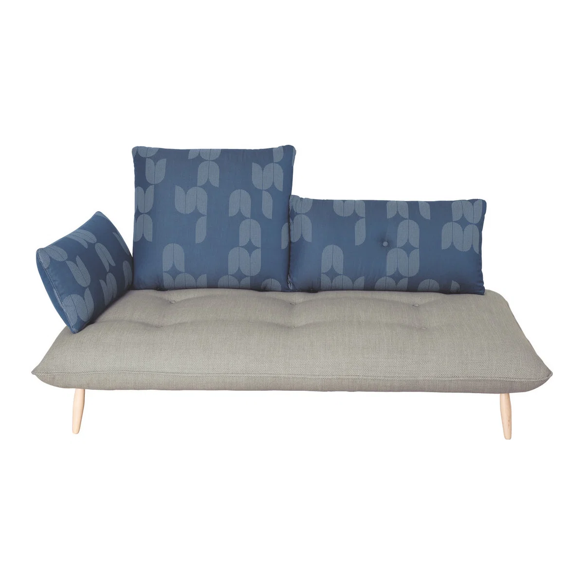 Naoko Patterned Left-Arm 3 Seater Sofa, Grey – image 1