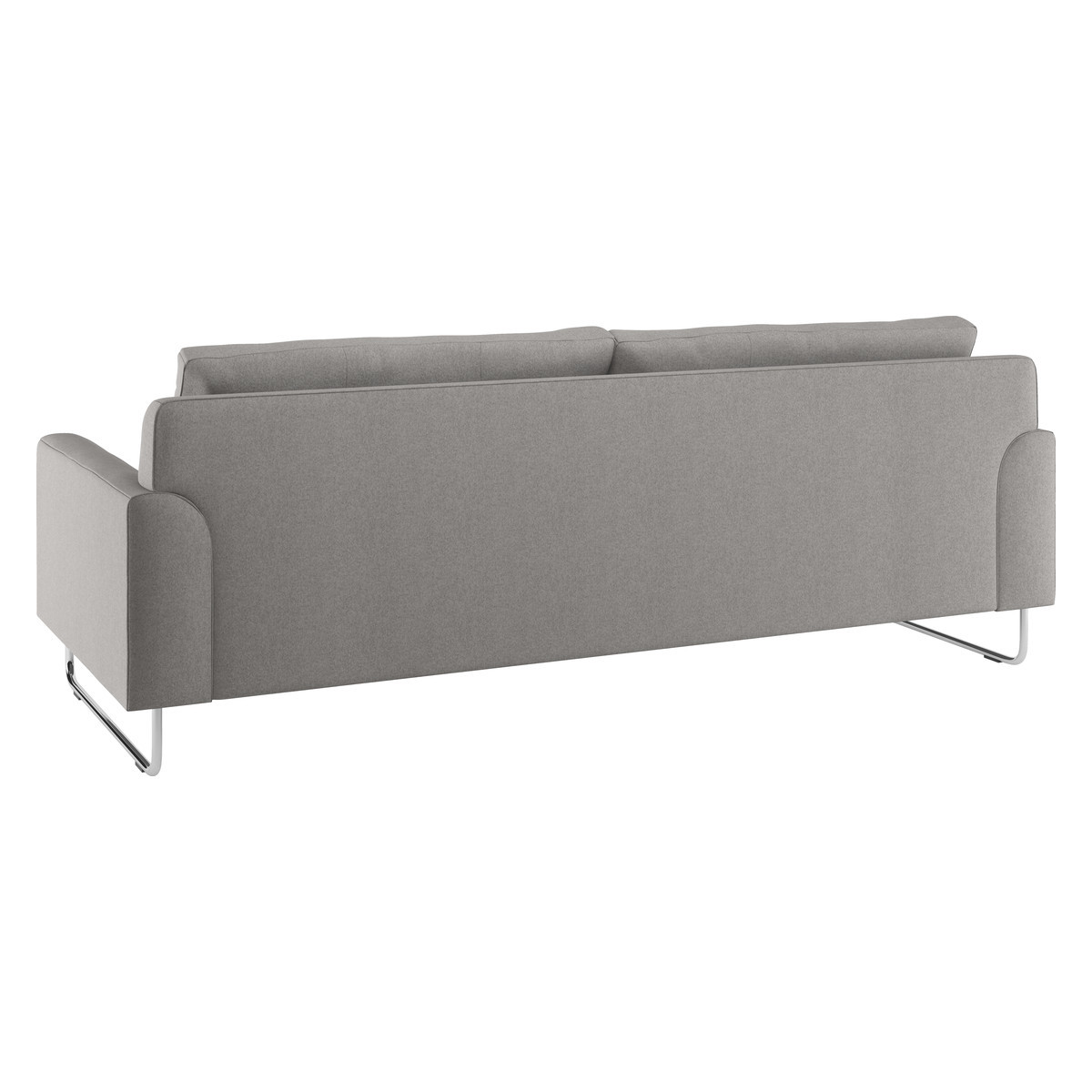 Lyle Grey Wool 3 Seater Sofa, Metal Legs, Grey – image 4