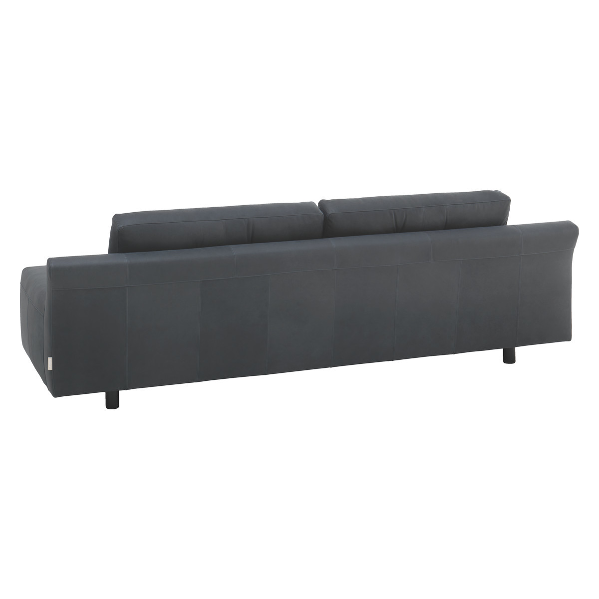 Hendricks Dark Grey Luxury Leather 4 Seater Sofa, Grey – image 4