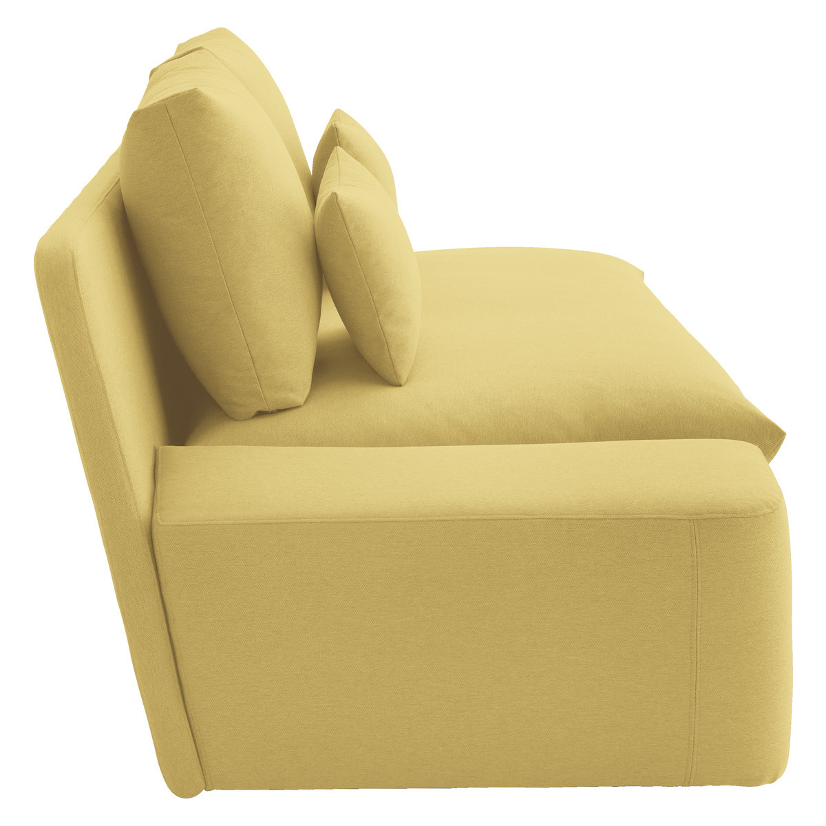 Kasha Yellow FaBric 3 Seater Sofa, Yellow – image 4