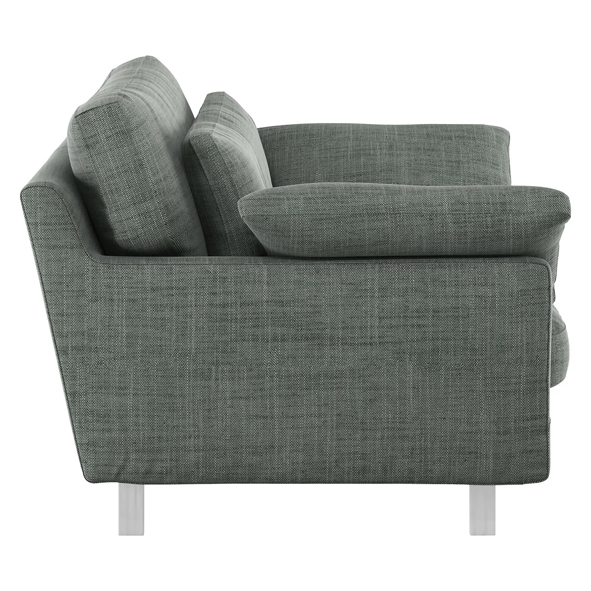 Cuscino Grey Italian Woven FaBric Compact Sofa, Grey – image 4